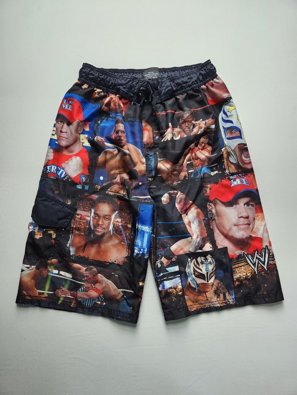 2010s WWE AOP Wrestling Swim Trunks Sz XL 14/16 John Cena